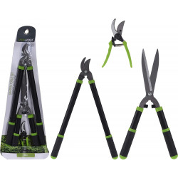 Set cesoie da giardino 3 pezzi taglierina tagliasiepi...