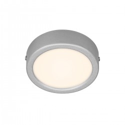 Plafoniera led cromo opaco rotonda 4000K 12x3,2 cm...