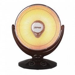 Stufa elettrica alogena in carbonio 1000 W Zephir...