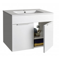 Base bagno sottolavello sospeso con lavabo in ceramica...