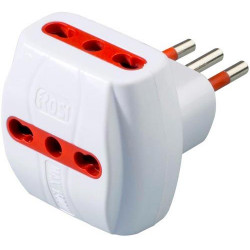 Adattatore triplo spina 10A tre prese 10/16A con...