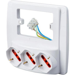 Multipresa Emilia Smart con 3 prese schuko 10/16A...
