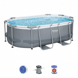 Piscina fuori terra ovale Bestway 5614A Power Steel...