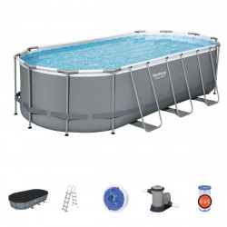 Piscina fuori terra ovale Bestway 56710 Power Steel...