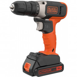 Trapano avvitatore a batteria 18v- 1,5ah Black+Decker...