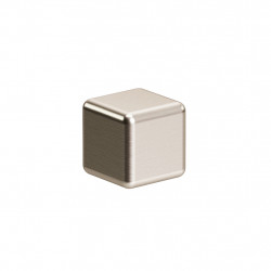 Pomolo per mobile 20x20x20 mm nichel satinato