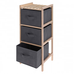 Mobile cassettiera in legno con tre cassetti in...