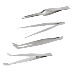 Kit 4 pinze di precisione in acciaio inossidabile
