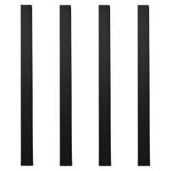 Gambe per tavolo quadre 50x50 mm altezza 71 cm nero...
