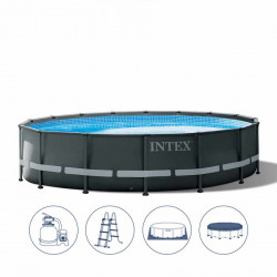 Piscina fuori terra rotonda Intex 26326 grigio 488x122...