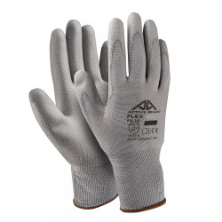 Guanti da lavoro in poliestere Active Gear Flex grigio...