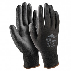 Guanti da lavoro in poliestere Active Gear Flex nero...