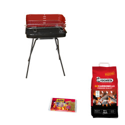 Barbecue a carbone Cassiopea con carbonella 2,5 kg e...