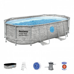 Piscina fuori terra Bestway 56714 Swim Vista II ovale...