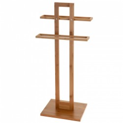 Piantana porta asciugamani in bambu' 37x25x85 cm 