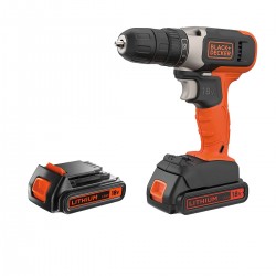 Trapano avvitatore Black and Decker 2 batterie 18V...