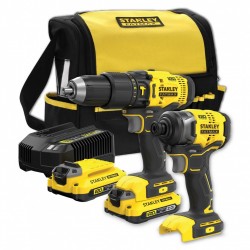 Set trapano avvitatori con 2 batterie da 2.0 ah e...
