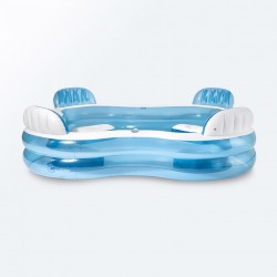 Piscina gonfiabile 4 sedili quadrata 229 x 229 x 66 cm...