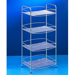 Scaffaletto 4 piani cm 37x26x79 polytherm onda